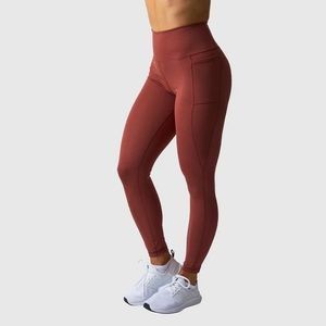 The Rise Legging Brick Red